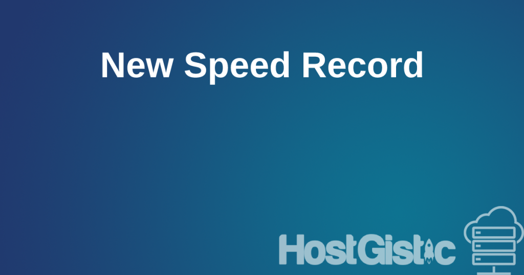 newspeedrecord New Speed Record