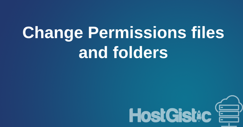 changepermissions How to change the permission (chmod) of a file/folder in cPanel?