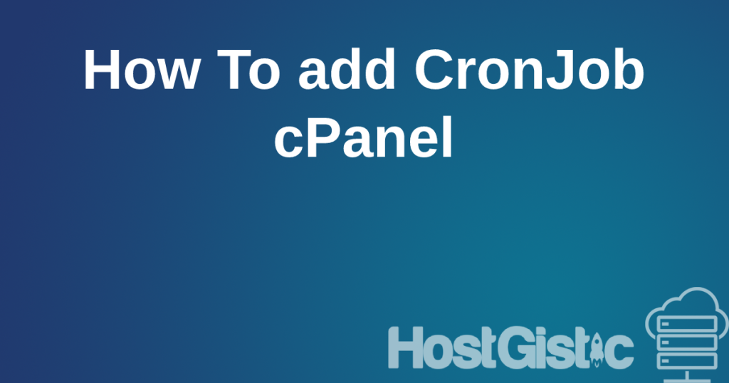 cpanelcronjob2 How To setup CronJob cPanel