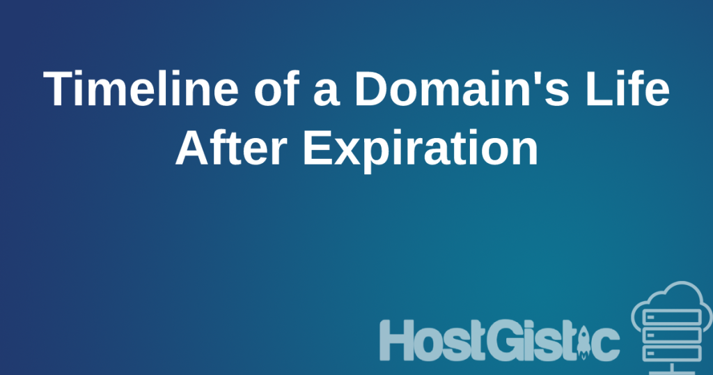 expireddomain The Timeline of a Domain's Life After Expiration