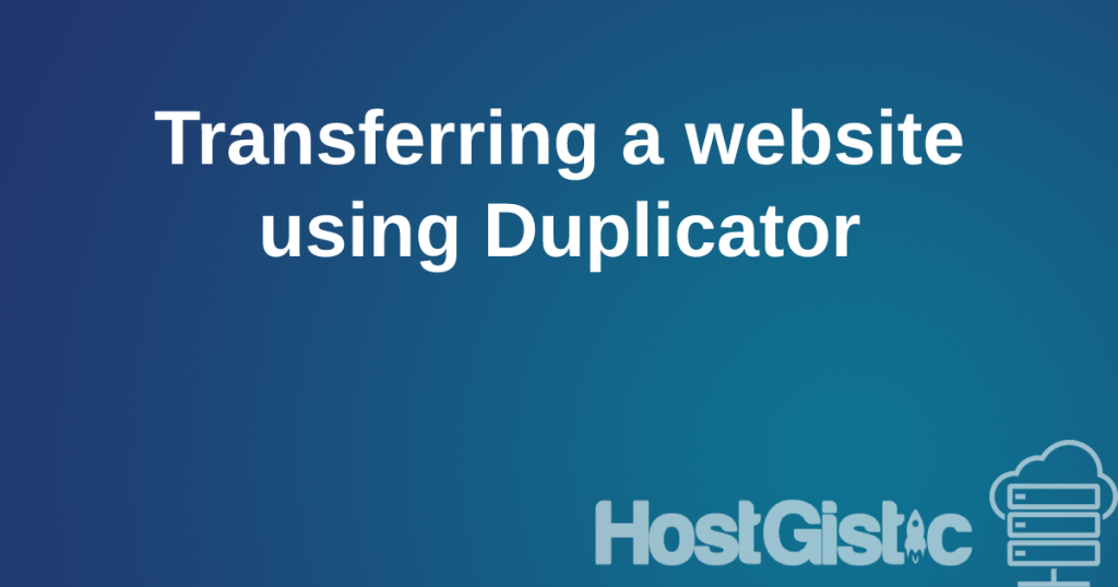transferduplicator Transferring a website from localhost to cPanel using Duplicator